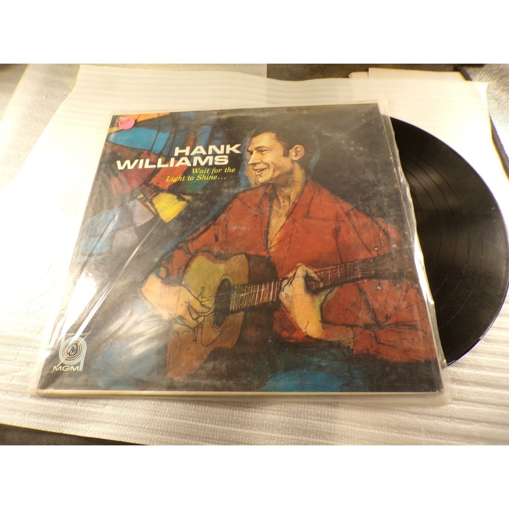 Hank Williams Wait for the Light to Shine Vinyl LP MGM E3850 Country Gospel Mono